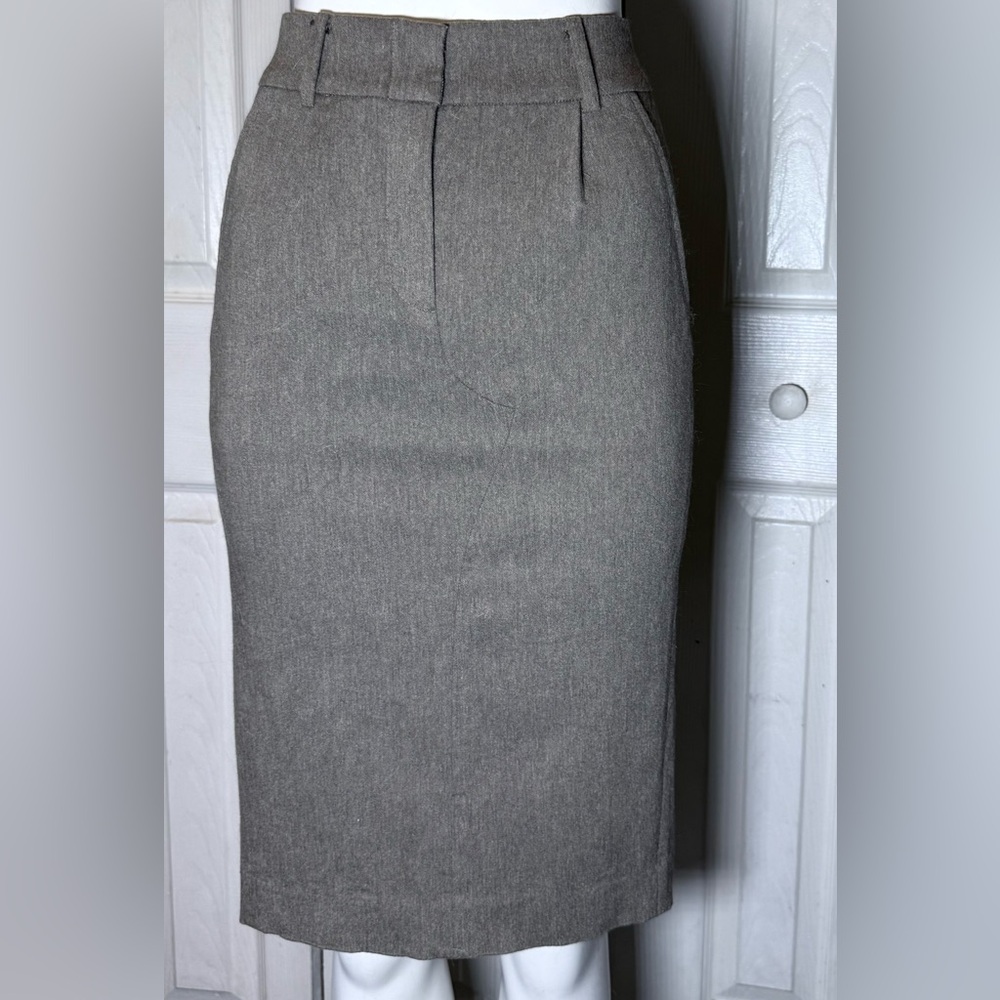 Byron Lars Charcoal Pencil Skirt